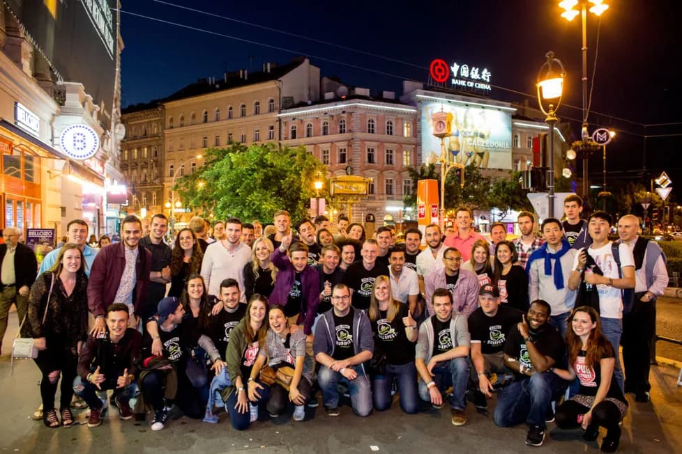 Real crowd from a recent crawl — Last night